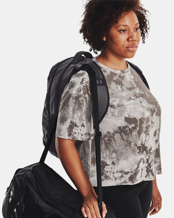 UA Hustle 5.0 Ripstop Backpack, Black, pdpMainDesktop image number 6
